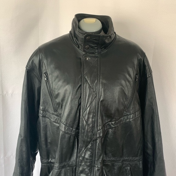 Vintage Wilson Leathers genuine 100% leather jacket Size XL - Picture 6 of 10